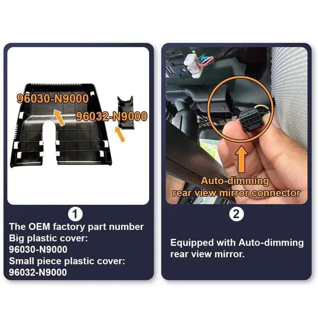 Alt view image 4 of 7 - Front 4K+Rear 1080P Dash Cam Adapts for Hyundai Santa Cruz & Tucson 2022-2026 (Part NO#N9000), Integrated OEM Look, Dual HD Video, WiFi & APP, Loop Recording, G-Sensor, Easy to Use, 128GB Card