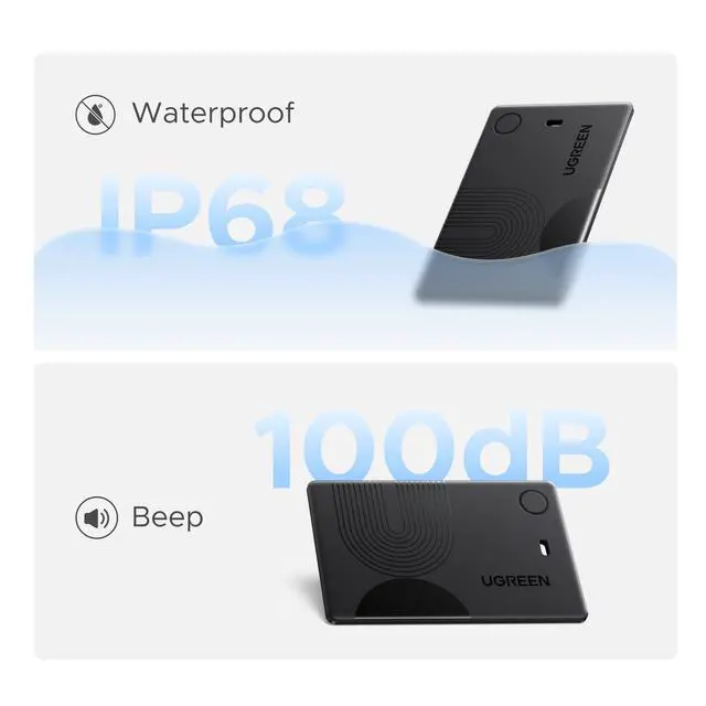 Alt view image 6 of 7 - FineTrack Slim Wallet Tracker Card (iOS Only) | Rechargeable Air Tracker Tags Compatible with Apple Find My, Smart Tags for Wallet,Luggage and More