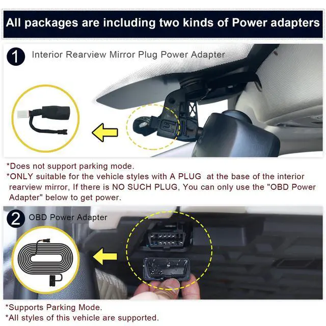 Alt view image 3 of 7 - Front 4K & Rear 1080P Dash Cam for Grand Cherokee 2022-2026 | Grand Cherokee L 2021-2026 (Model D), Laredo Limited Overland Summit Trailhawk, UHD 2160P Video,WiFi & App,GPS, 128GB Card