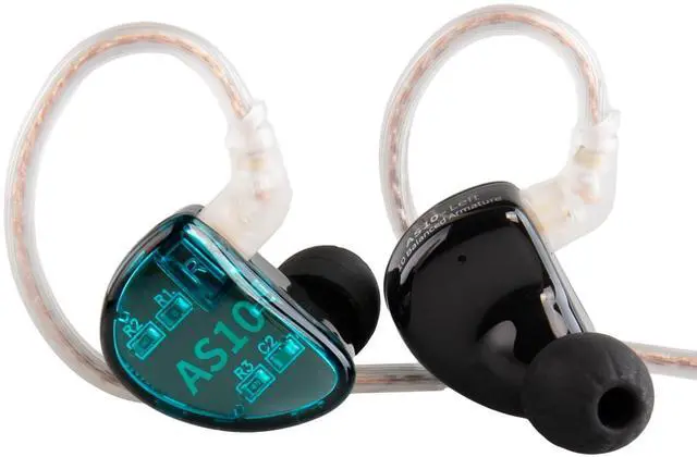 Main image of KZ AS10 in Ear Monitor Earbuds Headphone, Pure 5 Balanced Armature 5BA KZ Earbuds Earphone, Musician in Ear Monitor Headphone High Fidelity HiFi Headset (No Microphone, Green)