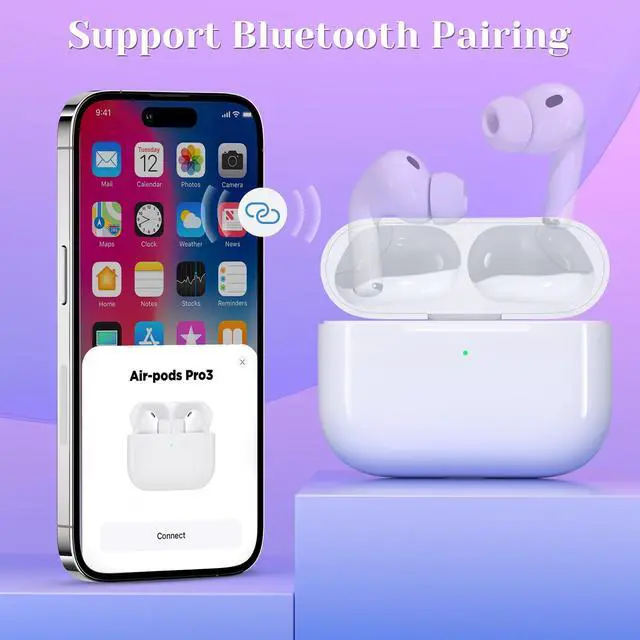Alt view image 5 of 6 - Compatible for AirPods Pro 3 Gen Wireless Charging Case, Type C Charging Port Charging Case for AirPod Pro 3 Charging Case with Bluetooth Touch Sensing