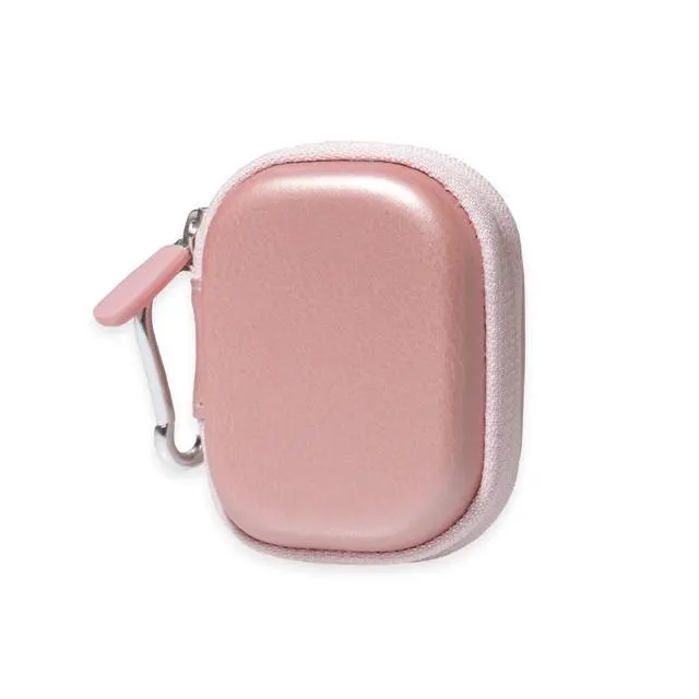 Alt view image 2 of 4 - Case for TAGRY X08 Bluetooth Headphones True Wireless Earbuds 60H, mesh Pocket for Charge Cable (Rose Gold)