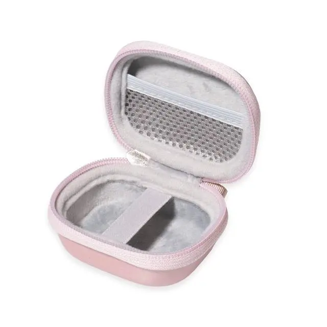 Alt view image 4 of 4 - Case for TAGRY X08 Bluetooth Headphones True Wireless Earbuds 60H, mesh Pocket for Charge Cable (Rose Gold)