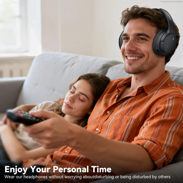 Alt view image 3 of 7 - Wireless Headphones for TV Watching, TV Headphones Wireless for Seniors with Transmitter Charging Base, No Delay Bluetooth Headphones for TV for Hard of Hearing, Plug and Play, Gifts for Elderly