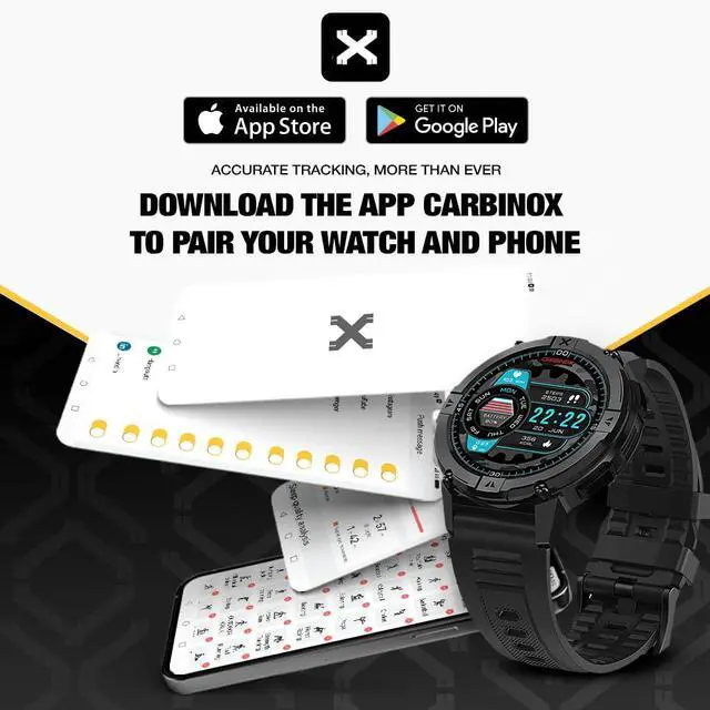 Alt view image 6 of 6 - X-Ranger Smart Watch (Answer/Make Calls), Rugged Fitness Tracker IP69K Waterproof, Compatible with Android and iOS, 14 Days of Battery Military Durable, AMOLED Screen