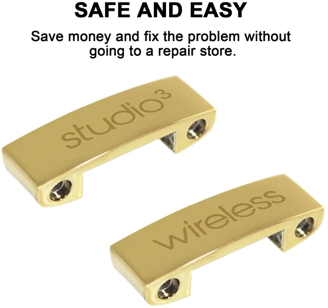 Alt view image 7 of 7 - Studio 3 Replacement Headband & Hinge Replacement for Beats Studio3 Headphone,Durable Parts Accessories Repair Kit Set(Gray Gold)