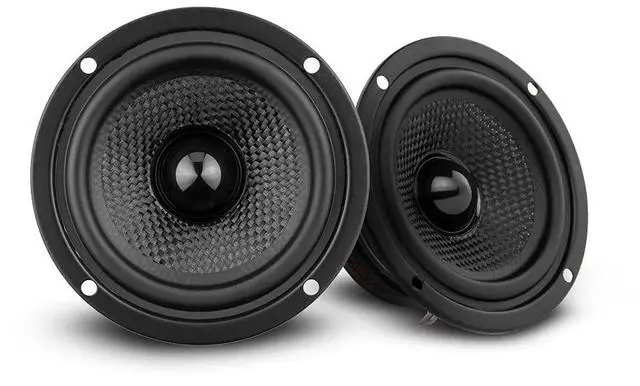 Main image of ZXI-354 3.5" Full Range Car Audio Speaker with Kevlar Cone 120 Watts 4 Ohm (2 Speakers), Black