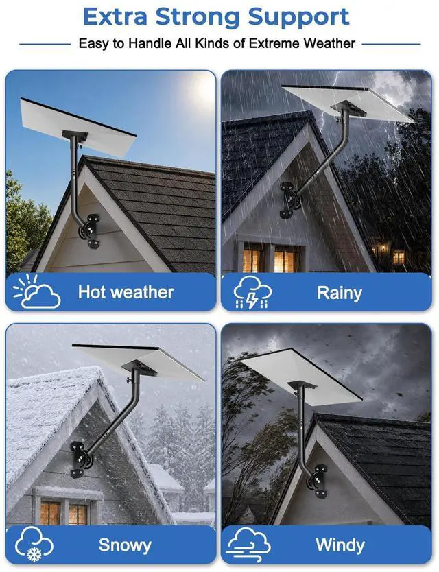 Alt view image 7 of 7 - Mount for Starlink Standard 4 4X Gen 3, Adjustable 25" Roof Mounting Kit | Include Aluminum Pipe Adapter, Adjustable Starlink Wall Mount, Long Heavy Duty Starlink Pole Mount, Easy Installation