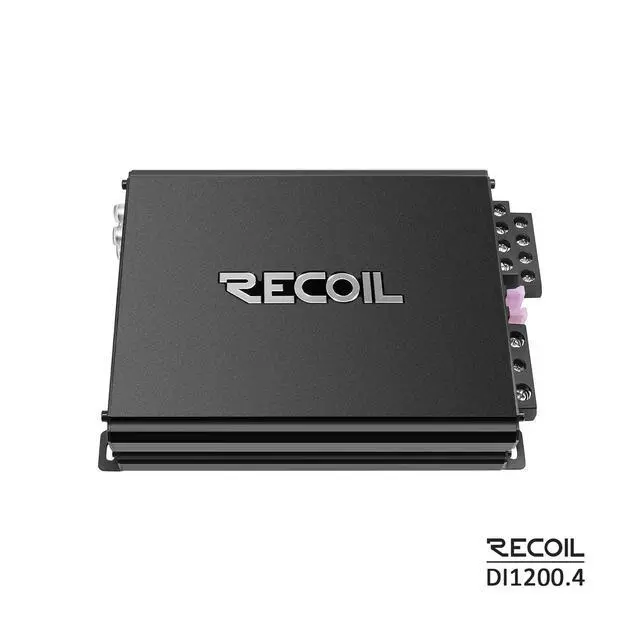 Alt view image 4 of 7 - DI1200-4 Full-Range Class-D 4-Channel Car Audio Amplifier 2400 Watt | 2-4 Ohm Stable MOSFET Power Supply Bridgeable