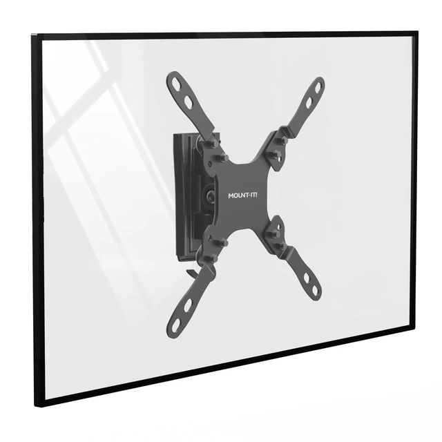 Alt view image 2 of 7 - RV TV Wall Mount - Dual Wall Plates - Move TV Between Indoor and Outdoor - Quick-Release Full Motion - Marine-Grade Rustproof Aluminum - 1943" TVs - VESA 75x75200x200-33 lbs - ±30° Tilt