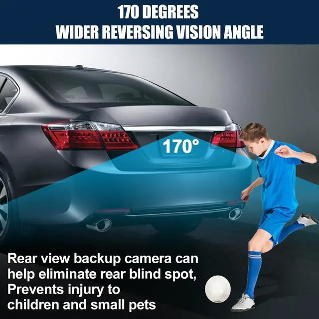 Alt view image 2 of 7 - Back Up Rear View Camera Compatible with 2014-2017 Honda Accord Sedan EX-L Parking Assist Rear Camera Replace for 39530T2AA21,39530T2AA31,39530-T2A-A21
