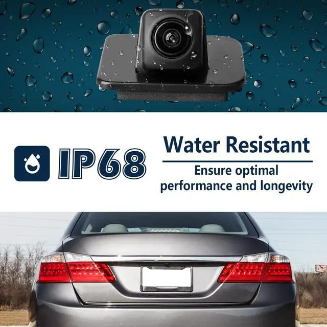 Alt view image 3 of 7 - Back Up Rear View Camera Compatible with 2014-2017 Honda Accord Sedan EX-L Parking Assist Rear Camera Replace for 39530T2AA21,39530T2AA31,39530-T2A-A21