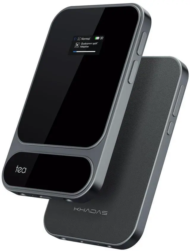Main image of Tea Pro Portable Headphone Amplifier with 0.95" Display, Ultra-Slim BT 5.4 USB Magnetic DAC AMP Design with ES9039Q2M, 3.5 & 4.4mm Outputs,768kHz/32bit, 2100mAh Battery for Hi-Fi Audio
