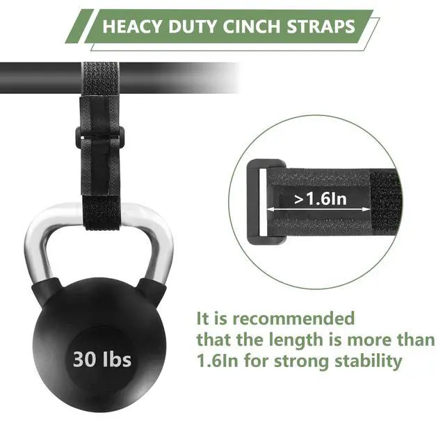 Alt view image 7 of 7 - Heavy Duty Hook and Loop Cinch Straps with Non-Slip Rubber Backing | 1 in x 16 ft, 25 Buckles | Cut-to-Length Adjustable Straps for Fastening & Organizing | Black