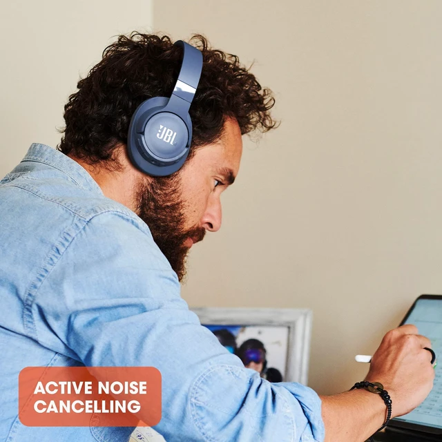 Alt view image 4 of 7 - Tune 760NC - Over-Ear Nc Headphones - Black Active Noise Cancelling, Pure Bass Sound, 35H battery life with BTNC 2H recharging time, Hands-free calls Voice control