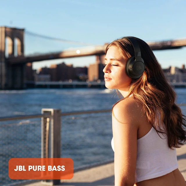 Alt view image 6 of 7 - Tune 760NC - Over-Ear Nc Headphones - Black Active Noise Cancelling, Pure Bass Sound, 35H battery life with BTNC 2H recharging time, Hands-free calls Voice control