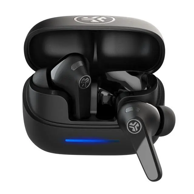Alt view image 2 of 5 - JBuds Pods ANC, True Wireless Earbuds, Active Noise Cancelling, Bluetooth Multipoint, Black