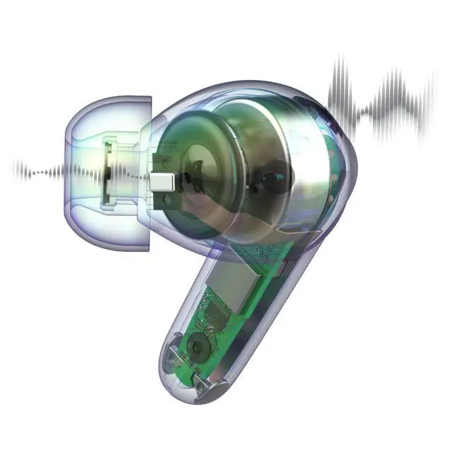 Alt view image 4 of 5 - JBuds Pods ANC, True Wireless Earbuds, Active Noise Cancelling, Bluetooth Multipoint, Black