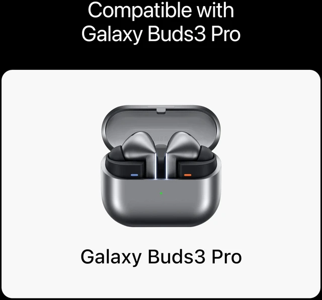 Alt view image 2 of 7 - Premium Multi-Flange Eartips for Galaxy Buds3 Pro (Black, Mixed(SML)) Always Fits, Never Slips