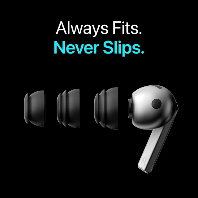 Alt view image 4 of 7 - Premium Multi-Flange Eartips for Galaxy Buds3 Pro (Black, Mixed(SML)) Always Fits, Never Slips