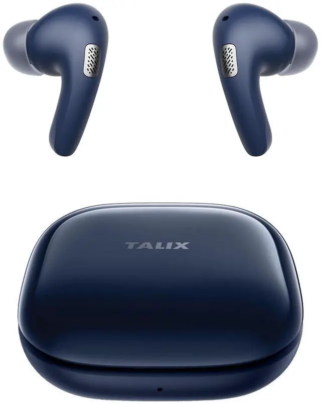 Main image of T30 Noise Cancelling Earbuds with Phone Stand, Punchy Bass, 4-Mic, True Wireless Bluetooth 6.0 in Ear Headphones, 28H Playtime, IPX4 (Blue)