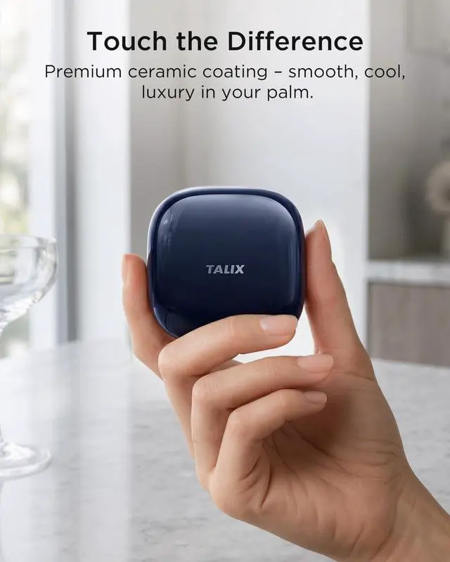 Alt view image 4 of 7 - T30 Noise Cancelling Earbuds with Phone Stand, Punchy Bass, 4-Mic, True Wireless Bluetooth 6.0 in Ear Headphones, 28H Playtime, IPX4 (Blue)