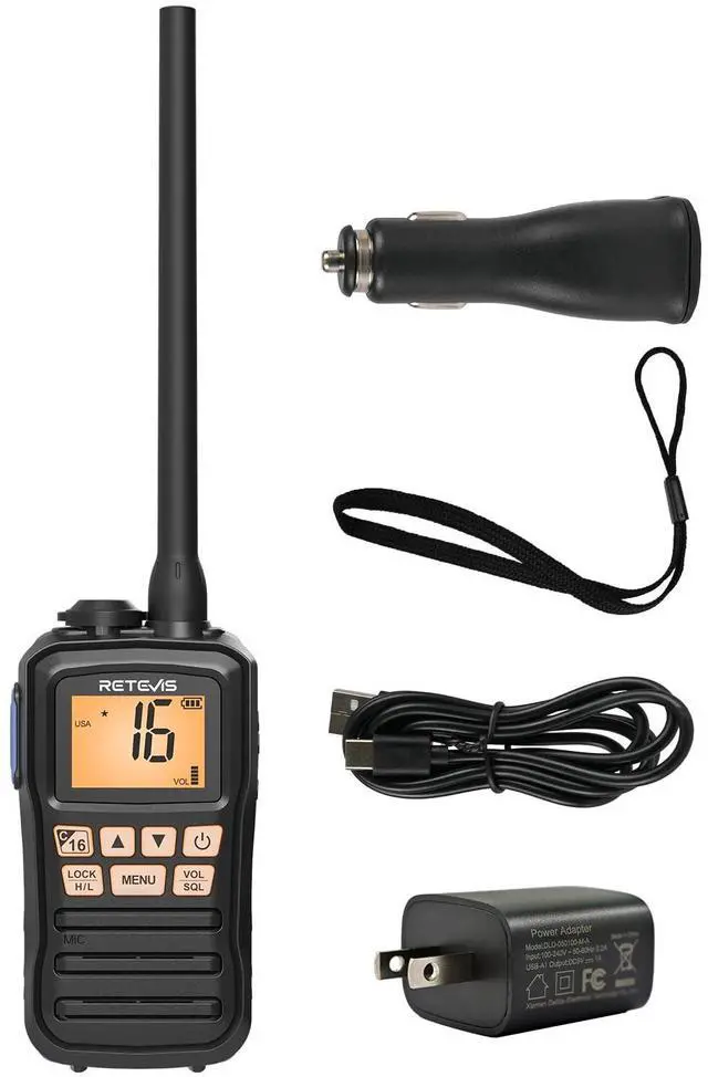 Main image of RM01P 3.5W Marine Radio VHF IP67 Floating, USB-C for Fishing(1Pack) | Lake Leisure Travel, Water Sports, 15-Hour Battery, Portable, NOAA Weather Alert, Global Channel, Vibration Drainage, 3-Watch