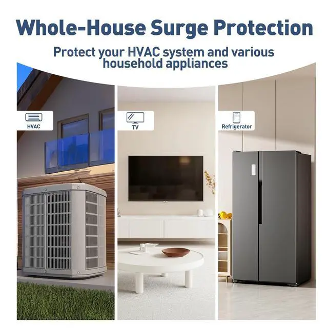 Alt view image 6 of 6 - AG3000 HVAC Surge Protector, 120/240V Mini Split Protection Device | PMOV surge protection with Type 4X enclosure and LED status indicator for mini split, AC condenser and HVAC systems