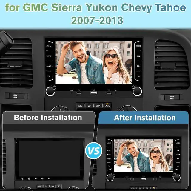 Alt view image 3 of 7 - 4Core 64GB Radio for Chevy Silverado 1500 2500 3500 2007-2013 | for Silverado GMC Sierra Acadia Touch Screen Android Stereo, CarPlay Android Auto, AM FM DSP, Camera