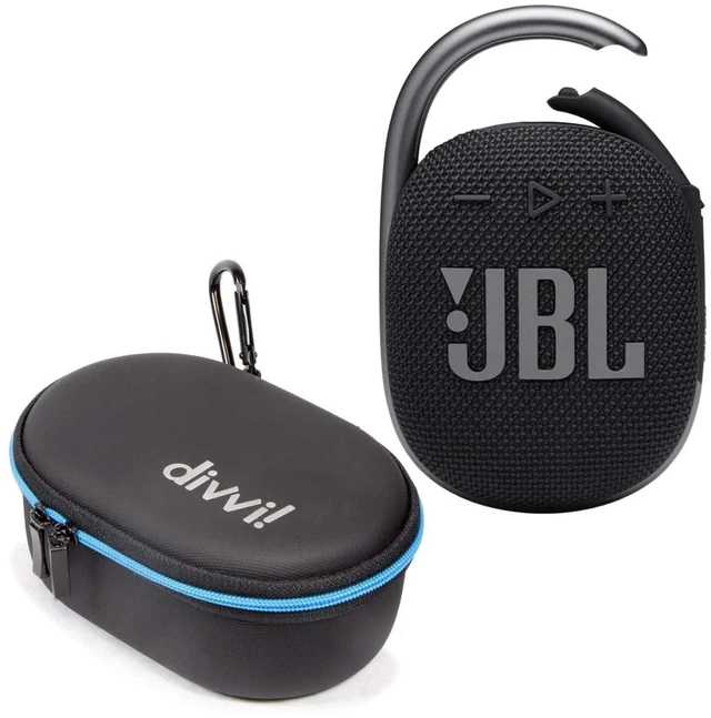 Main image of Clip 4 Portable Bluetooth Speaker (Black) + Bundle with divvi! Protective Hardshell Case (Black)