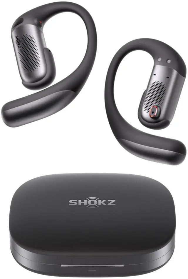 Main image of OpenFit Pro Open-Ear Earbuds with Noise Reduction, Dolby Atmos, Black | Bundle with Gym Bag; Deep Bass, 50H Playtime, AI call clarity; Bluetooth 6.1; IP55 Secure all-day fit; Gym/Office/Cafe use