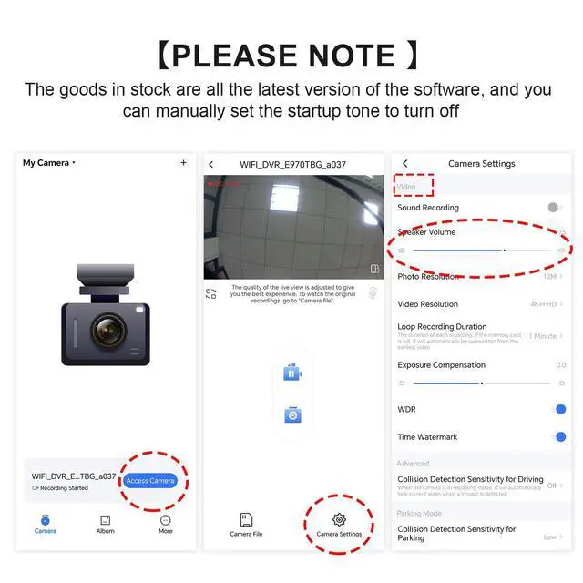 Alt view image 6 of 7 - Front 4K & Rear 1080p Dash Cam for Chevy Colorado 2015-2022 | Model A, Select Base WT LT Z71 ZR2, Integrated OEM Look, UHD 2160P Video, WiFi and App, GPS, 128GB Card