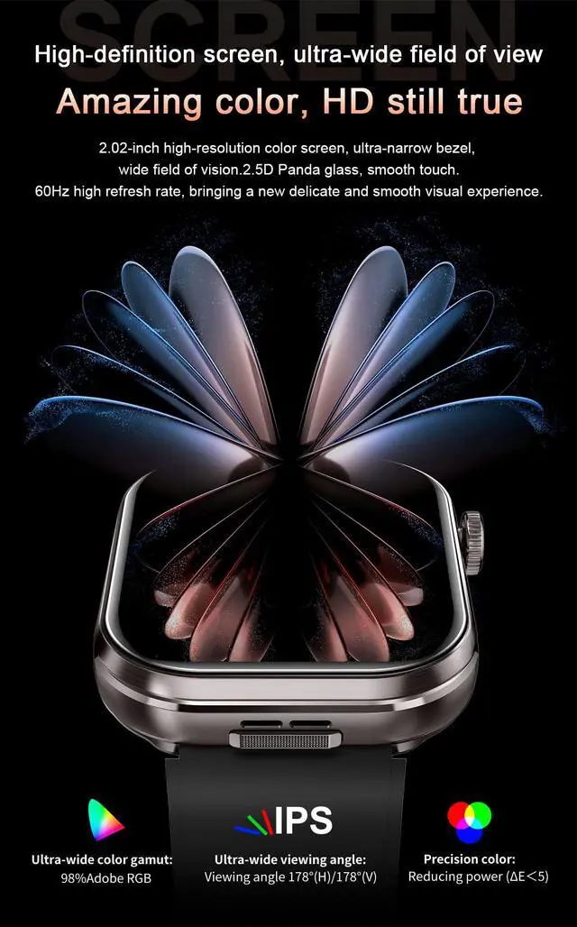 Alt view image 3 of 7 - Smart Watch with Earbuds,2.02" HD Screen,2 in 1 Smart Watches for Women,Waterproof Fitness Tracker Watch with Wireless Earphone Compatible for Android iOS with Sports Monitor Sleep