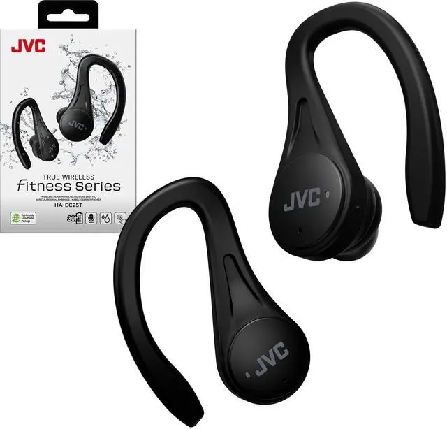 Main image of Fitness Series HAEC25TB Sport True Wireless Earbuds, Black | Up to 30 Hours Battery Life, Neodymium Magnet Driver, IPX5 Water Resistance, Lightweight and Compact