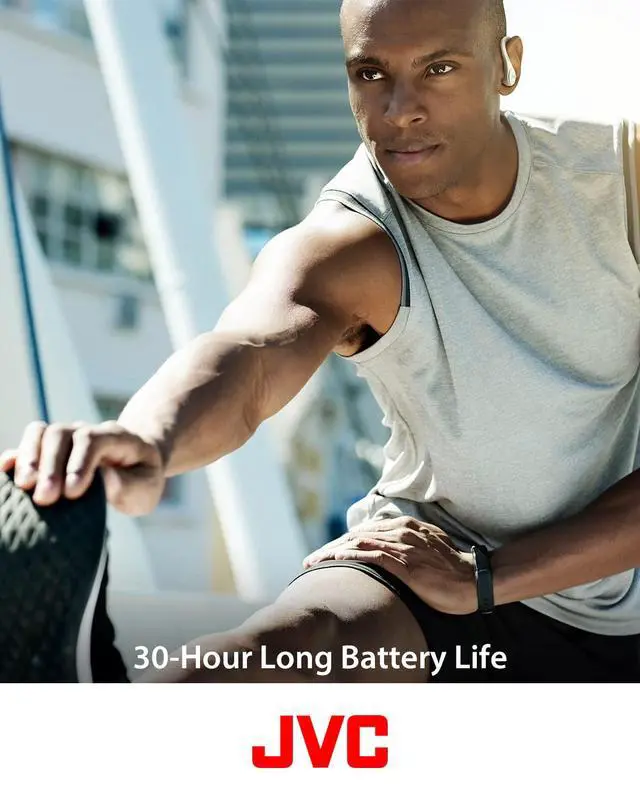 Alt view image 6 of 7 - Fitness Series HAEC25TB Sport True Wireless Earbuds, Black | Up to 30 Hours Battery Life, Neodymium Magnet Driver, IPX5 Water Resistance, Lightweight and Compact