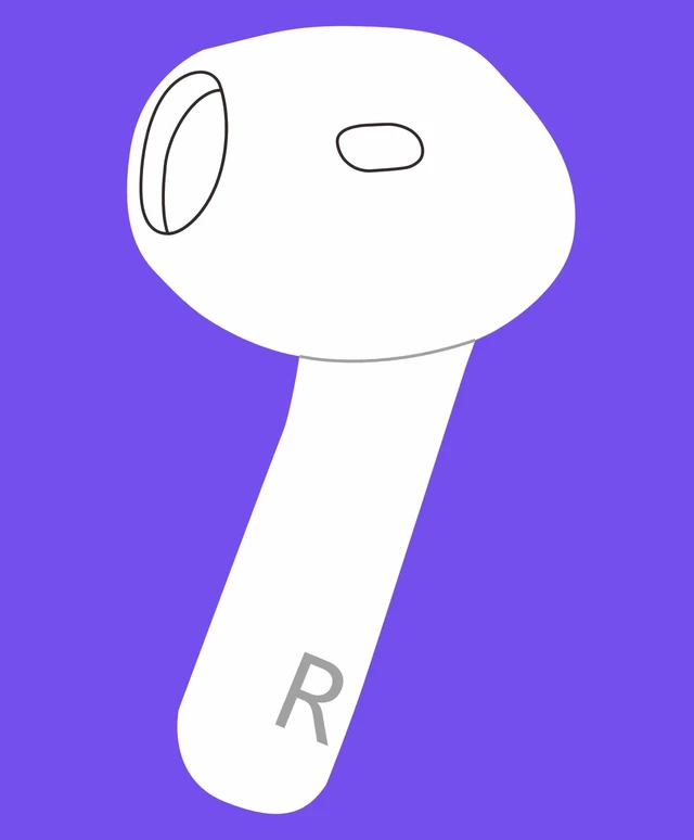 Main image of Legit A3055 One Right Earbuds Replacement (ANC Version) for Pods (4th Generation), A3056 OEM Single Right Ear Side Only, Compatible with Original Air 4 A3059 Charging Case Earpad, Not New