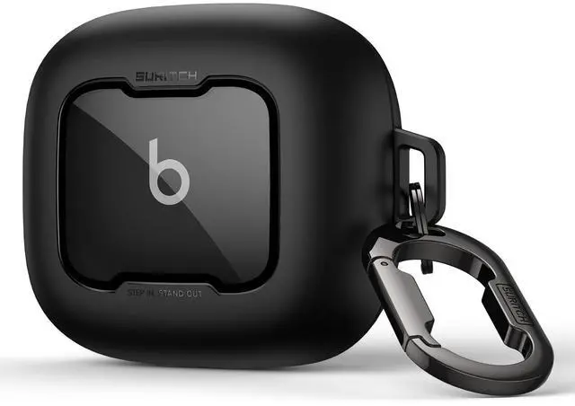 Main image of for Beats Powerbeats Pro 2 Case Cover, Magnetic Locking Cases for Beats Powerbeats Pro 2 2025, Shockproof Bumper Protective Covers with Carabiner & Keyring & Cleaner Kit, Black