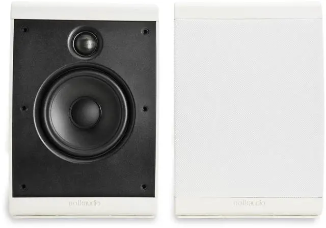 Main image of OWM3 Compact Wall & Bookshelf Speakers, Pair, White