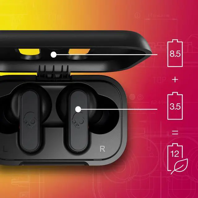 Alt view image 4 of 7 - Dime 2 Wireless In-Ear Bluetooth Earbuds - True Black | Bluetooth, Noise Isolating Fit, 12 Hours Battery, Microphone for iPhone Android, Easy Carry with Integrated Lanyard