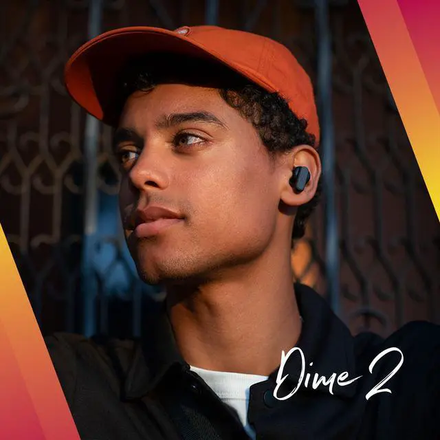 Alt view image 7 of 7 - Dime 2 Wireless In-Ear Bluetooth Earbuds - True Black | Bluetooth, Noise Isolating Fit, 12 Hours Battery, Microphone for iPhone Android, Easy Carry with Integrated Lanyard