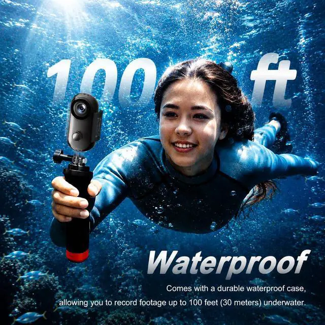 Alt view image 4 of 7 - 4K 128GB Mini Body Camera - Magnetic Thumb-Sized Action Cam with Video & Audio Recording, Hands-Free, Waterproof, Suitable for Vlog Creation, Work Record, Pet Walking, Travel Shooting & Daily Use