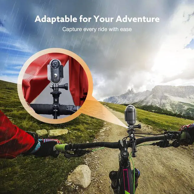 Alt view image 6 of 7 - Z10 4K Action Camera, 128GB Wearable Sports Camera with Waterproof Case, Magnetic Clip, Small Body Cam for Cycling, Diving, Travel No WiFi No Bluetooth