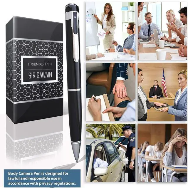 Alt view image 3 of 6 - Premium Body Camera Pen Full HD 1080p Video & Photos, 70-Min Battery, Motion Detection, One-Button Control, 2026 Model