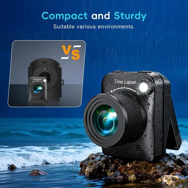 Alt view image 7 of 7 - Time Lapse Camera, 4K Timelapse Outdoor Construction Camera with 3 Mount, Waterproof Housing, SD Card for Construction Sites, House Building, Plant Growth
