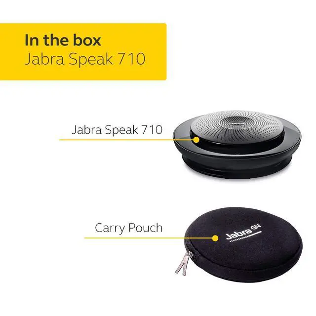 Alt view image 7 of 7 - Speak 710 UC Wireless Bluetooth Speakerphone with Link 370 USB Adapter Portable Conference Speaker for Holding Meetings Anywhere with Immersive Sound - Certified for Zoom & Google Meet