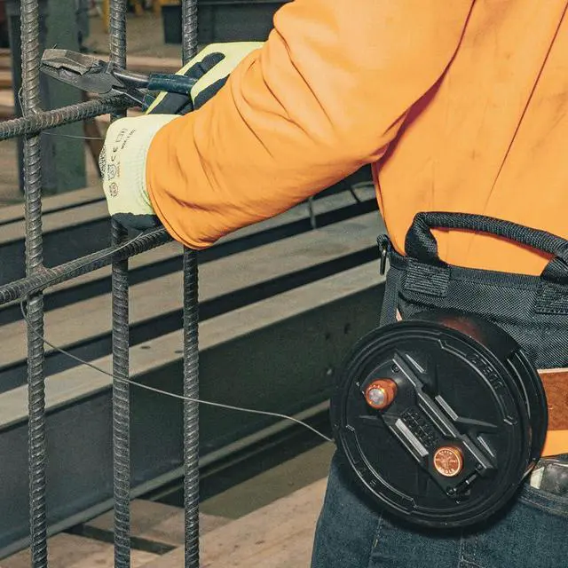 Alt view image 6 of 7 - 27500 Tie Wire Reel, Quick Lock, Lightweight Aluminum, 12-18 Gauge Wire, Ambidextrous Rewind Knob