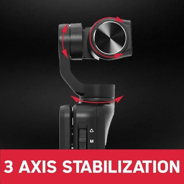 Alt view image 2 of 7 - M5 3-Axis Gimbal Stabilization Camera 5K Camcorder for Vlogs W/Mic | 3.5'' Flip Touchscreen,120° Wide-Angle Lens, IR,Face Tracking, Auto Focus, Camera for Vlogging