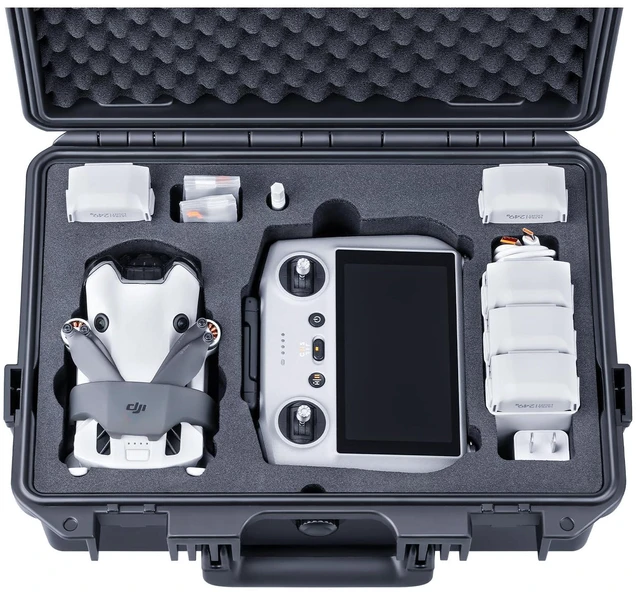 Main image of Titan MM410 Hard Case for DJI Mini 3/3 Pro/Mini 4 Pro and RC2/N3 CASE ONLY,Fits Fly More Combo,Up to 7 Batteries,Supports RC Lanyard,IP67 Waterproof,Shockproof,CNC Cut Premium Foam