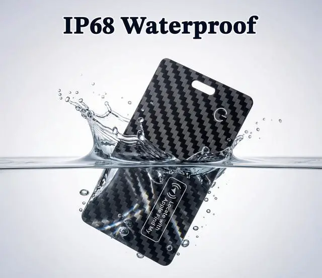 Alt view image 7 of 7 - Wallet Tracker Card Compatible with Apple Find My (iOS Only) | Ultra-Slim 0.07 inches, Rechargeable Finder, IP68 Waterproof Tracking Card for Wallets, Luggage, Passport, Purse
