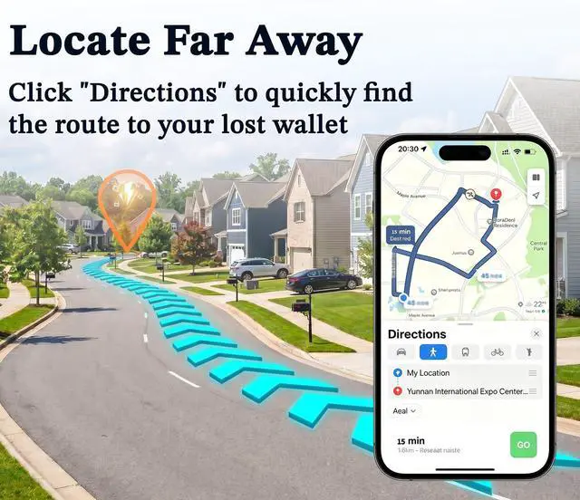 Alt view image 4 of 7 - Wallet Tracker Card Compatible with Apple Find My (iOS Only) | Ultra-Slim 0.07 inches, Rechargeable Finder, IP68 Waterproof Tracking Card for Wallets, Luggage, Passport, Purse
